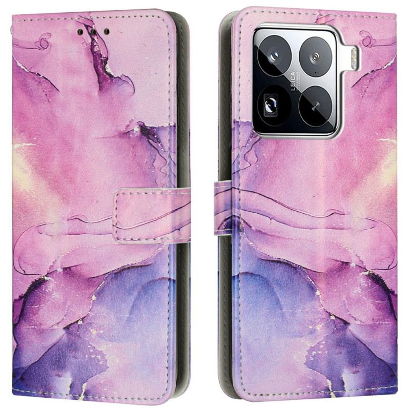 Bőrtok Xiaomi 15 Pro Márványhatású