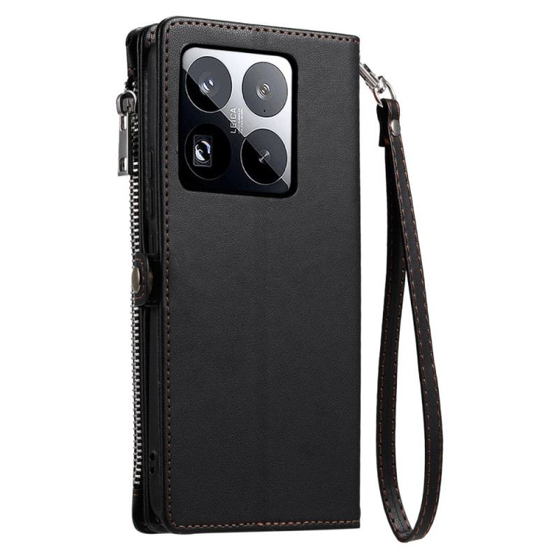 Bőrtok Xiaomi 15 Pro Prémium Pánt És Vállpánt