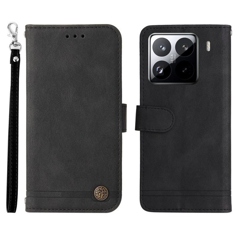 Bőrtok Xiaomi 15 Pro Szegecs És Pánt