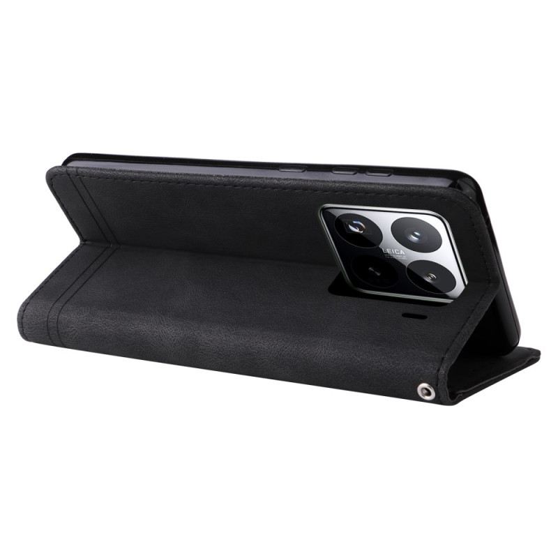 Bőrtok Xiaomi 15 Pro Szegecs És Pánt