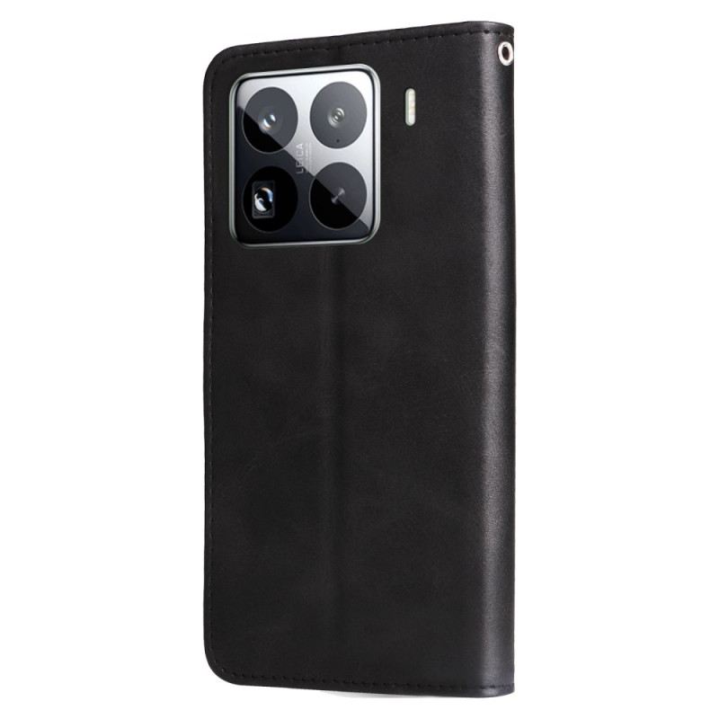 Fliptok Xiaomi 15 Pro Cipzáras Pénztárca