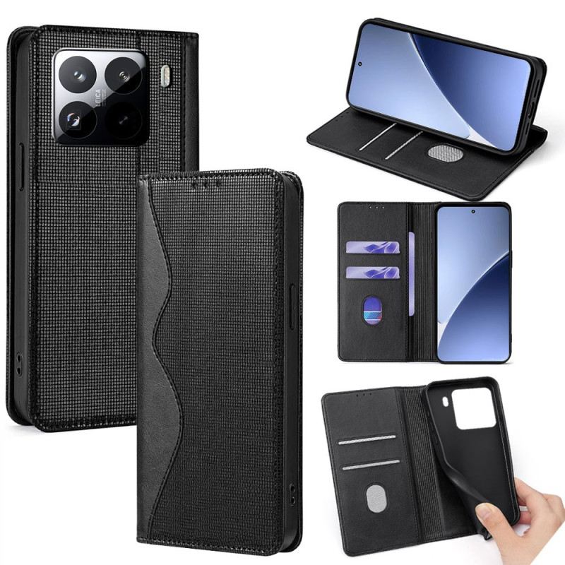 Fliptok Xiaomi 15 Pro Rfid Védelem Hullámos Mintával