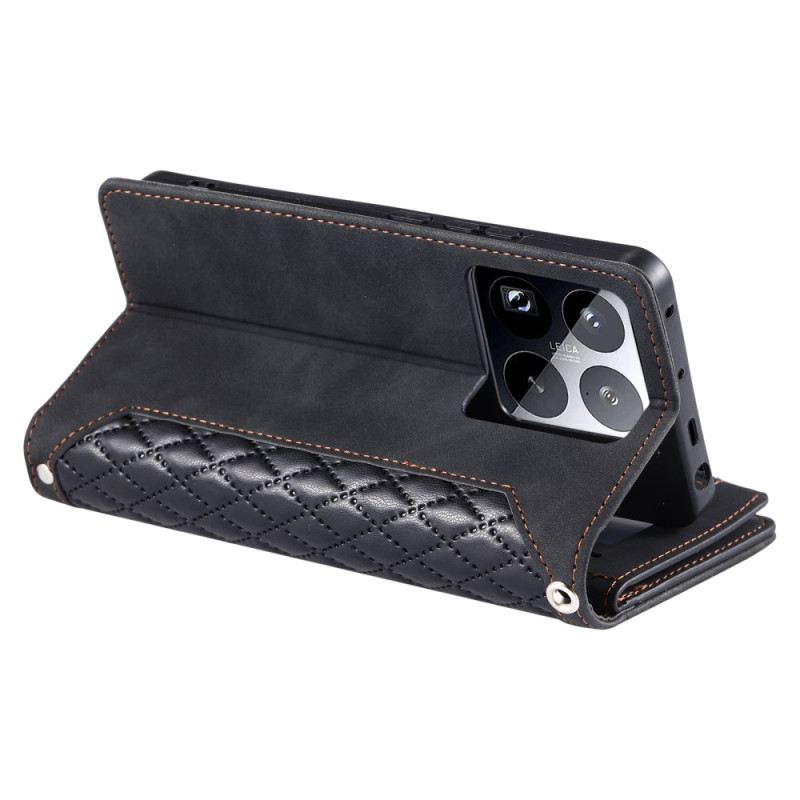 Fliptok Xiaomi 15 Pro Többfunkciós Steppelt Pénztárca