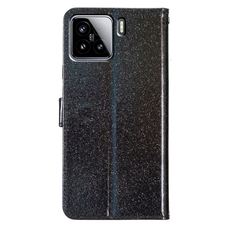 Kinyitható Bőrtok Xiaomi 15 Pro Flitterek