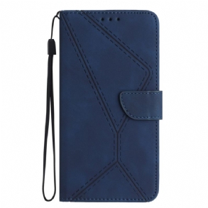 Kinyitható Bőrtok Xiaomi 15 Pro Vonalak És Csíkok