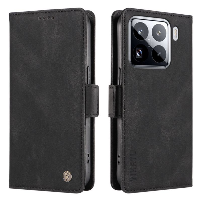 Kinyitható Bőrtok Xiaomi 15 Pro Yikatu Velúr Hatású