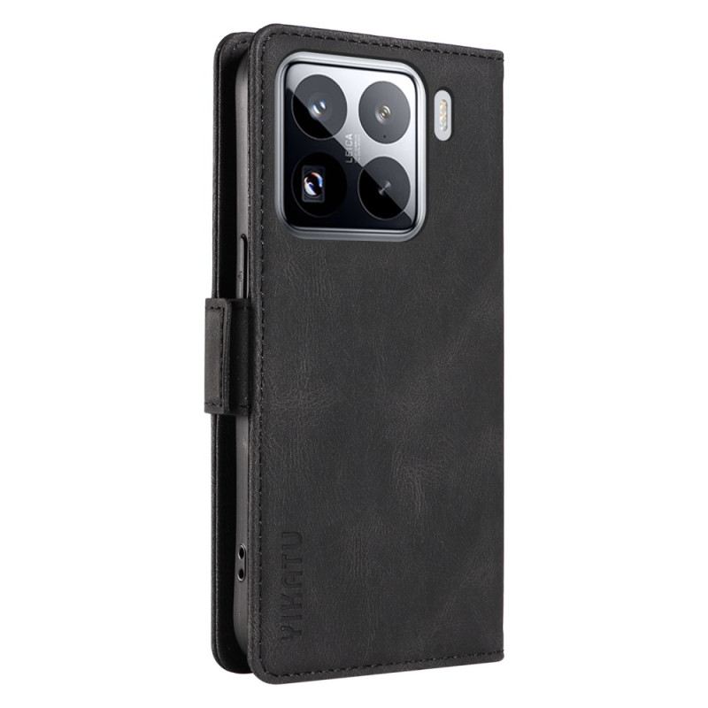 Kinyitható Bőrtok Xiaomi 15 Pro Yikatu Velúr Hatású