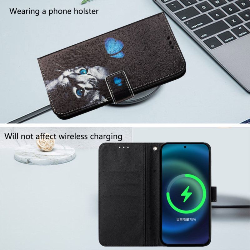 Kinyitható Tokok Xiaomi 15 Pro Pillangó És Macska