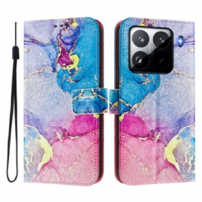 Kinyitható Tokok Xiaomi 15 Pro Színes Márvány