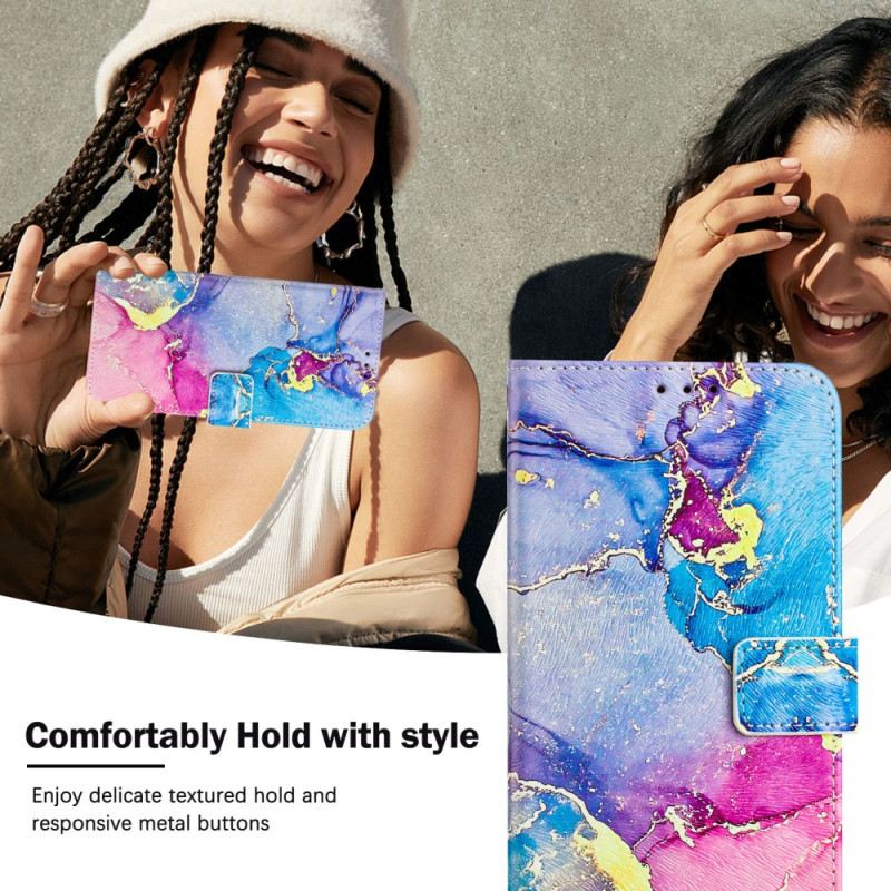 Kinyitható Tokok Xiaomi 15 Pro Színes Márvány