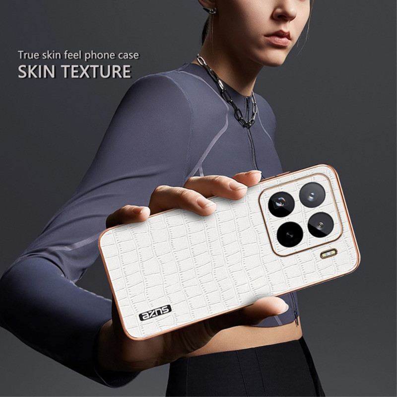 Mobiltelefon Tokok Xiaomi 15 Pro Azns Krokodil Stílusú