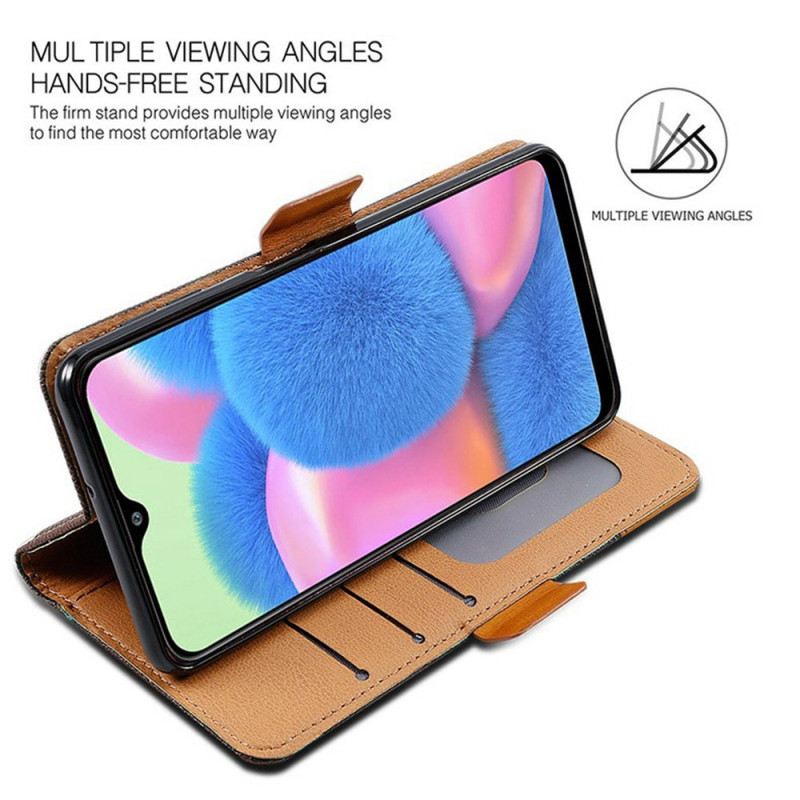 Bőrtok Poco X7 5g Kétszínű Design