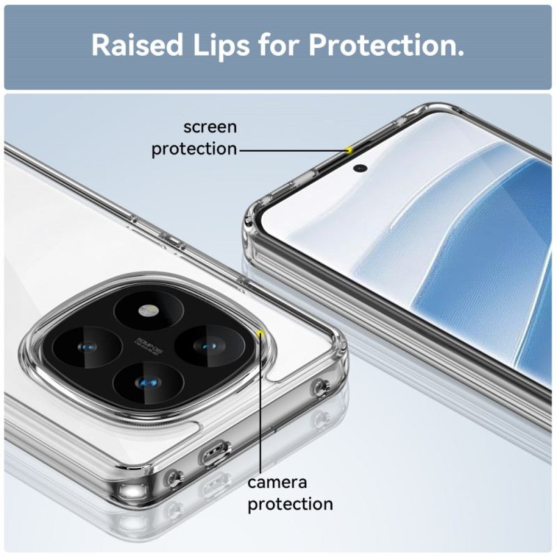 Mobiltelefon Tokok Poco X7 5g Átlátszó Teljes Lefedettségű Edzett Üveg Kijelzővédő Fóliával