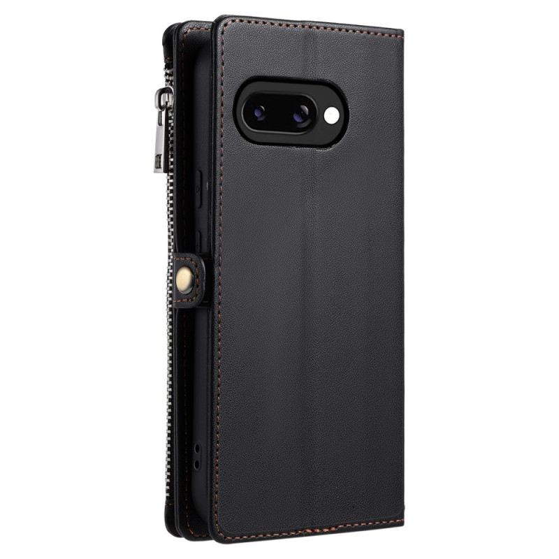 Bőrtok Google Pixel 10a 8 Kártyatartós Pénztárca Nyakpánttal