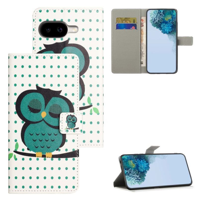 Bőrtok Google Pixel 10a Alvó Bagoly