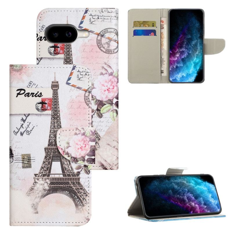 Bőrtok Google Pixel 10a Eiffel-torony