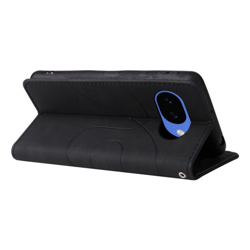 Bőrtok Google Pixel 10a Kétszínű Hullámos Minta