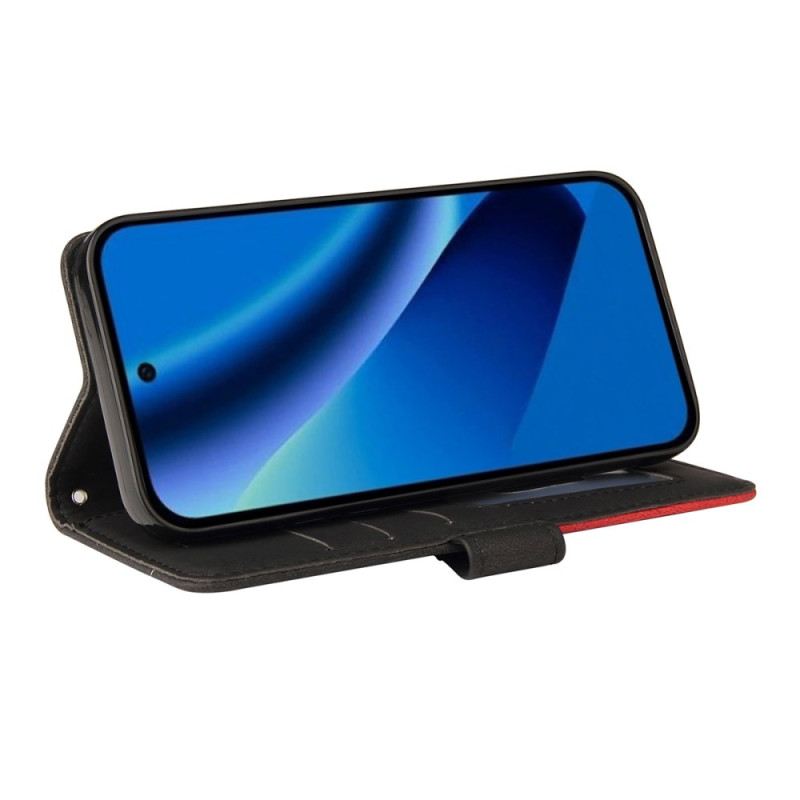 Bőrtok Google Pixel 10a Kétszínű Hullámos Minta