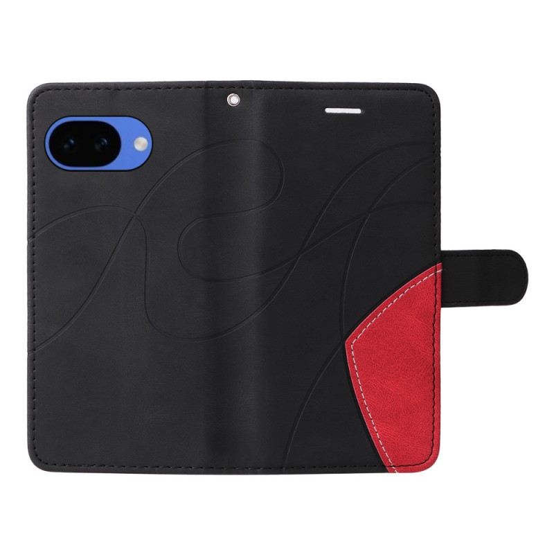 Bőrtok Google Pixel 10a Kétszínű Hullámos Minta