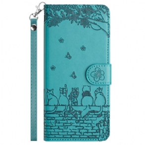 Bőrtok Google Pixel 10a Macskaminta