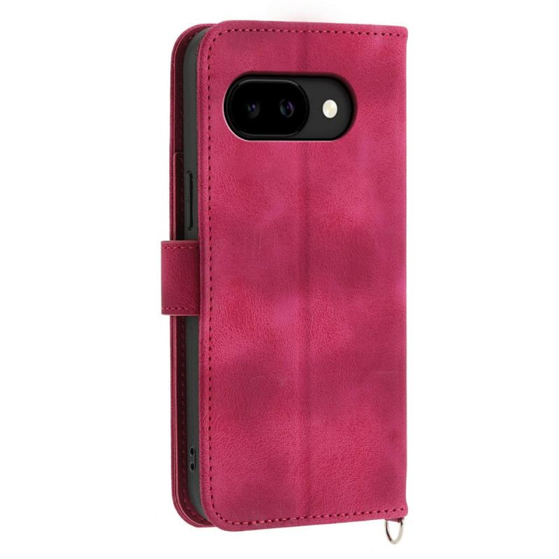 Bőrtok Google Pixel 10a Mandala Velúr Hatású Vállpánttal