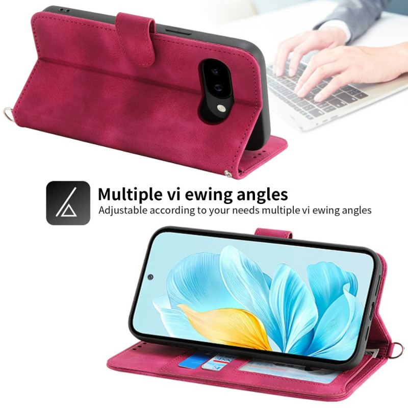 Bőrtok Google Pixel 10a Mandala Velúr Hatású Vállpánttal