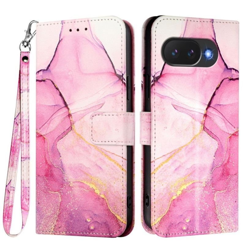 Bőrtok Google Pixel 10a Márványmintás Pánttal