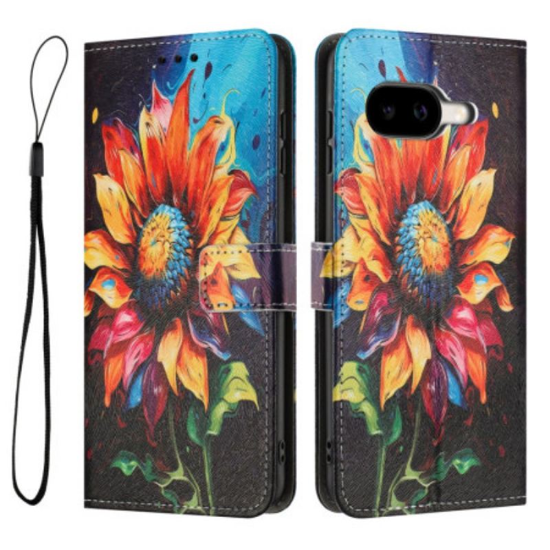 Bőrtok Google Pixel 10a Napraforgó Minta