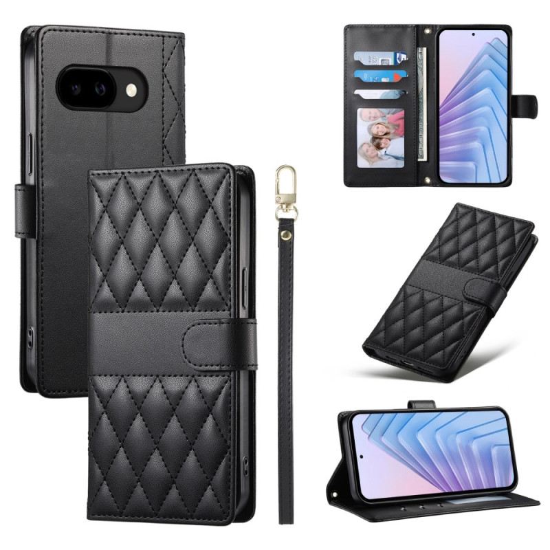 Bőrtok Google Pixel 10a Steppelt Pénztárca Pántokkal