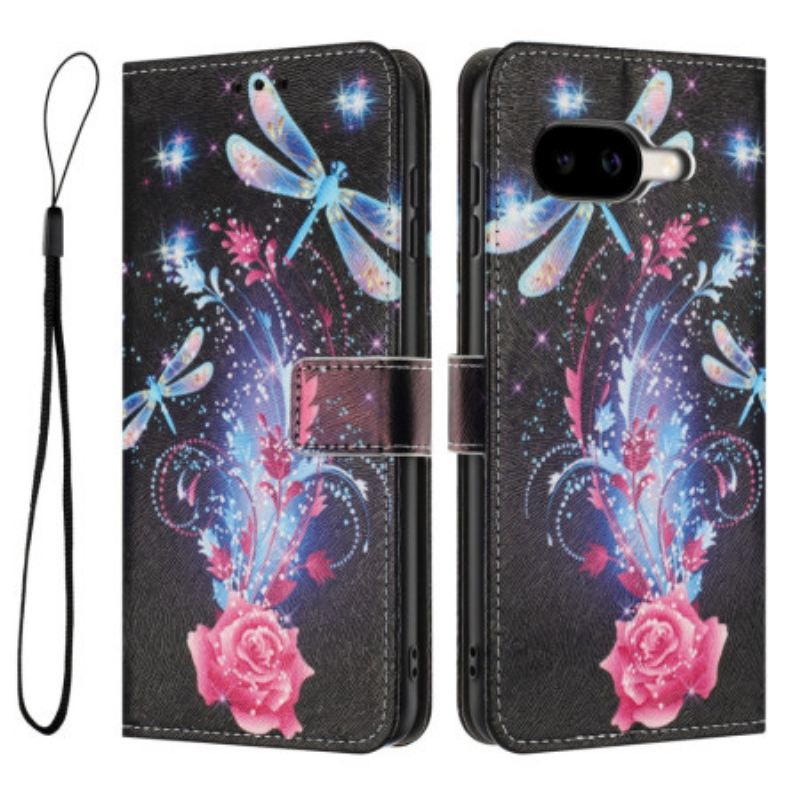 Bőrtok Google Pixel 10a Szitakötő Minta