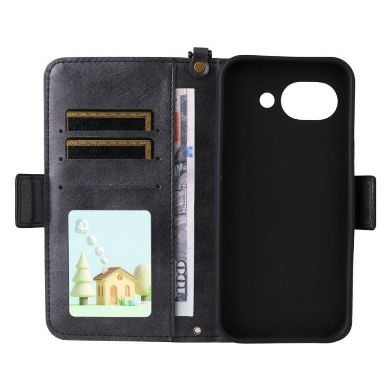 Bőrtok Google Pixel 10a Vintage Pénztárca És Vállpánt