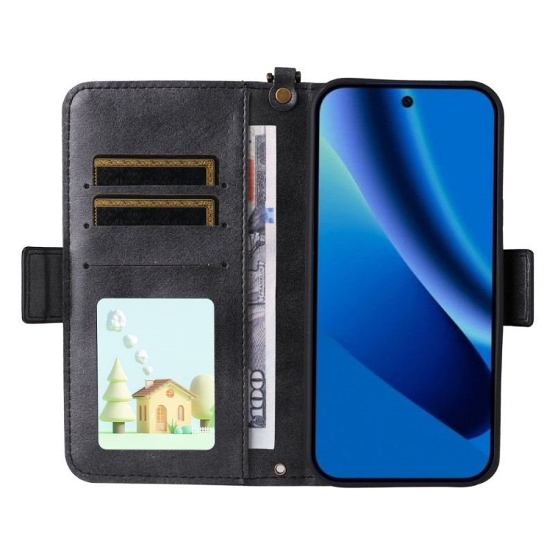 Bőrtok Google Pixel 10a Vintage Pénztárca És Vállpánt