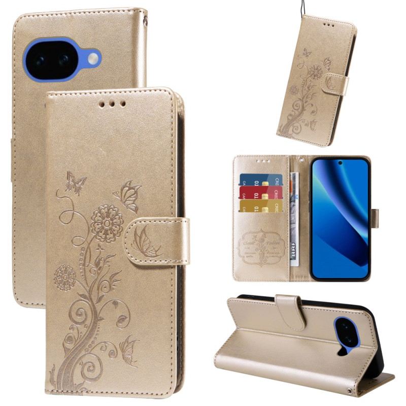 Fliptok Google Pixel 10a Virágmintás Pillangó