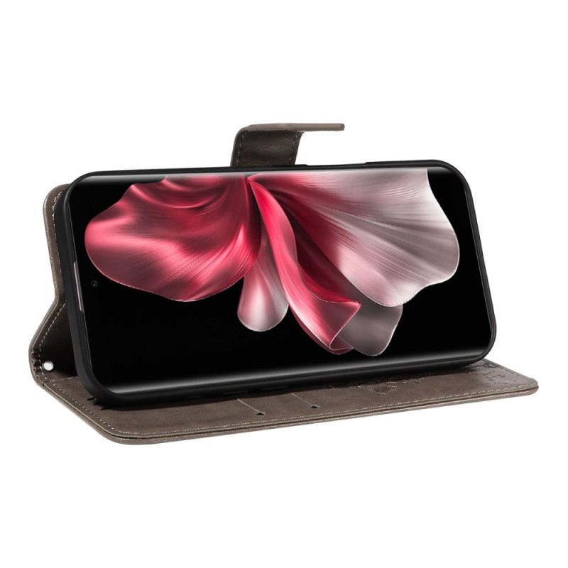 Bőrtok Vivo V40 Lite 5g Macska És Fa