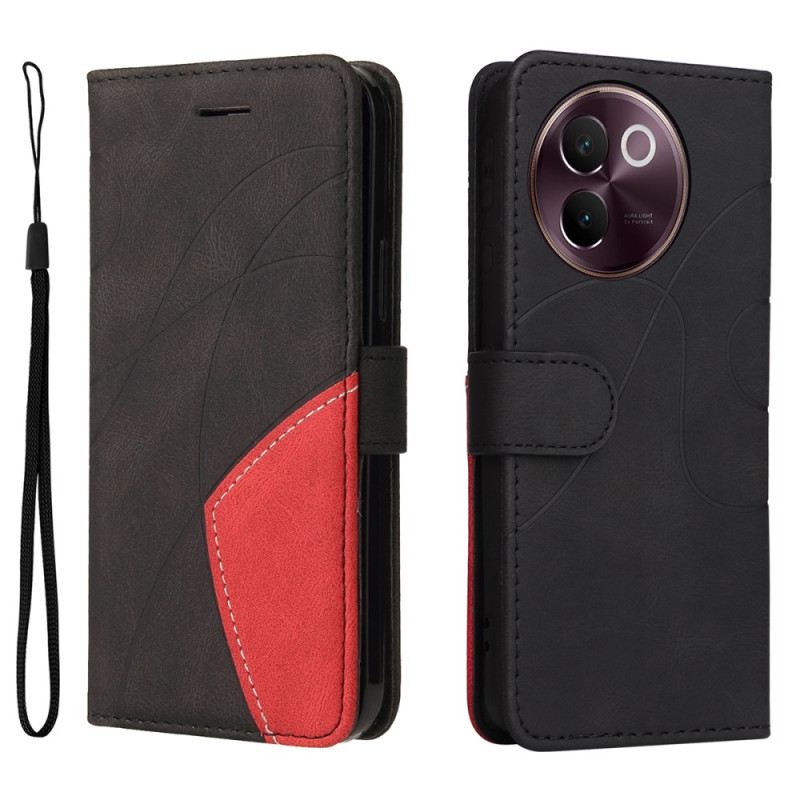 Fliptok Vivo V40 Lite 5g Kétszínű Hullámos