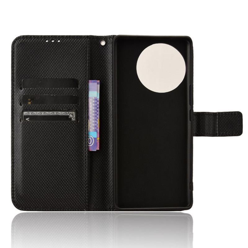 Kinyitható Bőrtok Vivo V40 Lite 5g Gyémánt Textúra