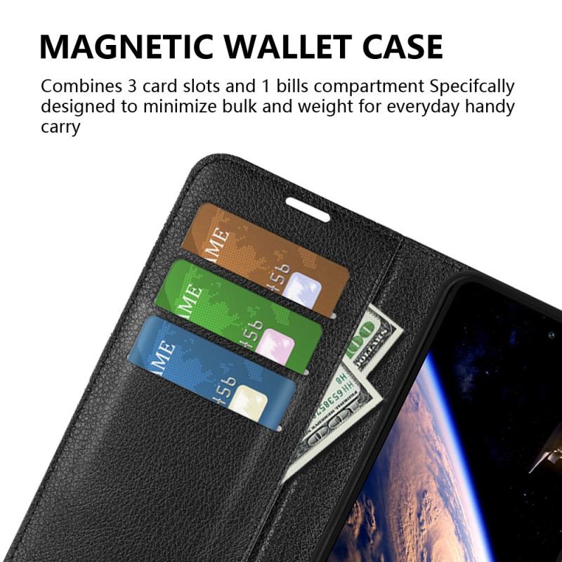 Kinyitható Bőrtok Vivo V40 Lite 5g Licsi Műbőr Bőr