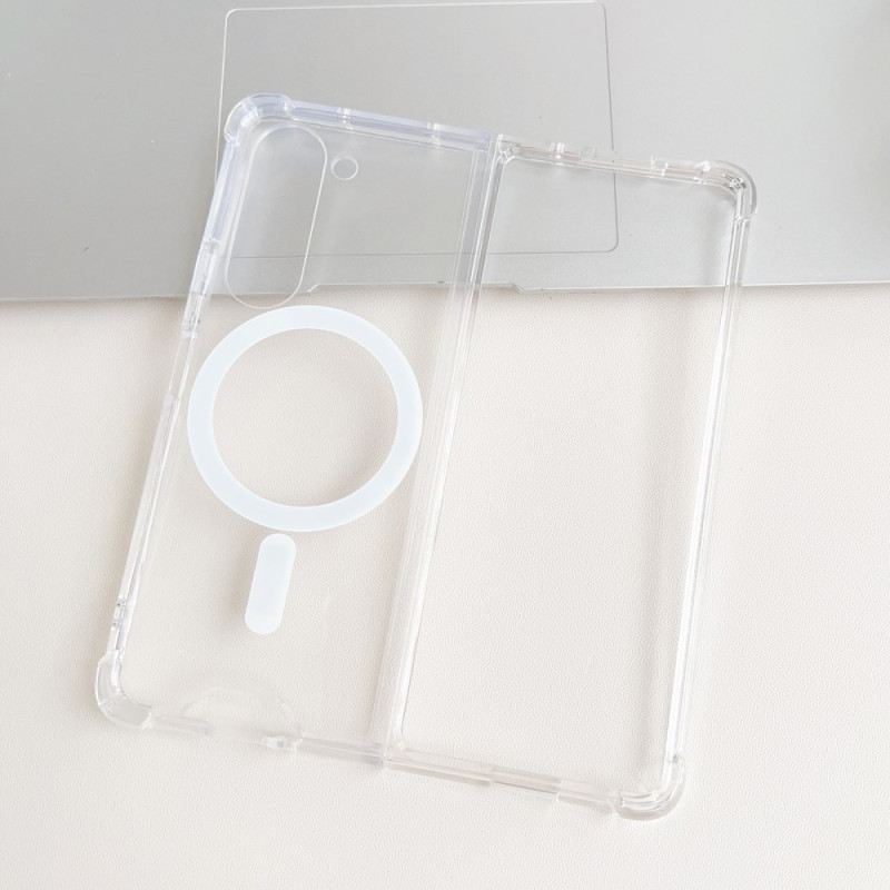 Mobiltelefon Tokok Samsung Galaxy Z Fold 5 Átlátszó Magsafe Kompatibilis