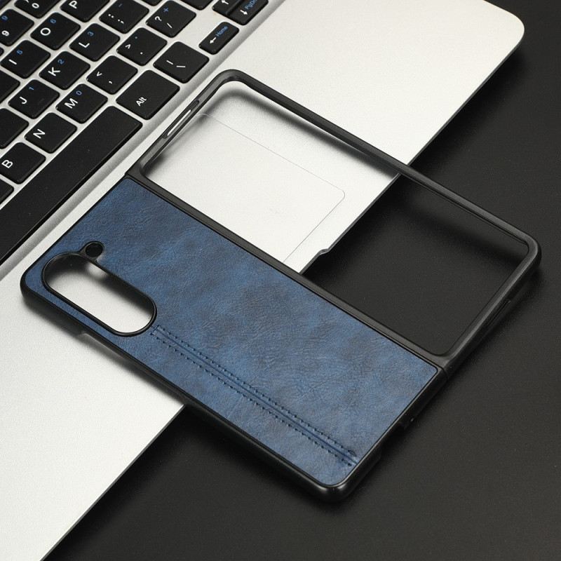 Tok Samsung Galaxy Z Fold 5 Merev Bőr Stílus