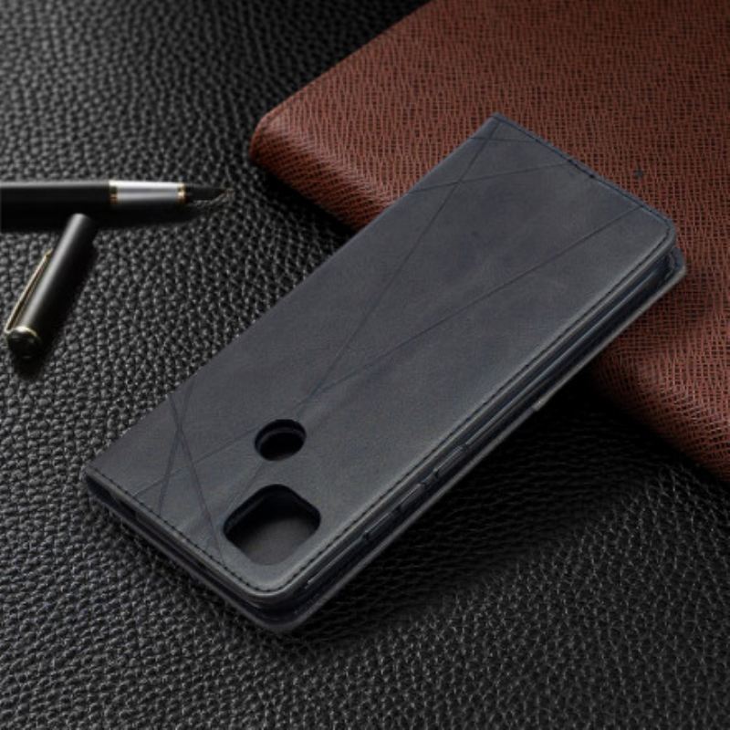 Fliptok Xiaomi Redmi 9C Bőrtok Művész Stílus