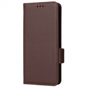 Bőrtok Realme 12 Pro / 12 Pro Plus Duplapántos Csat