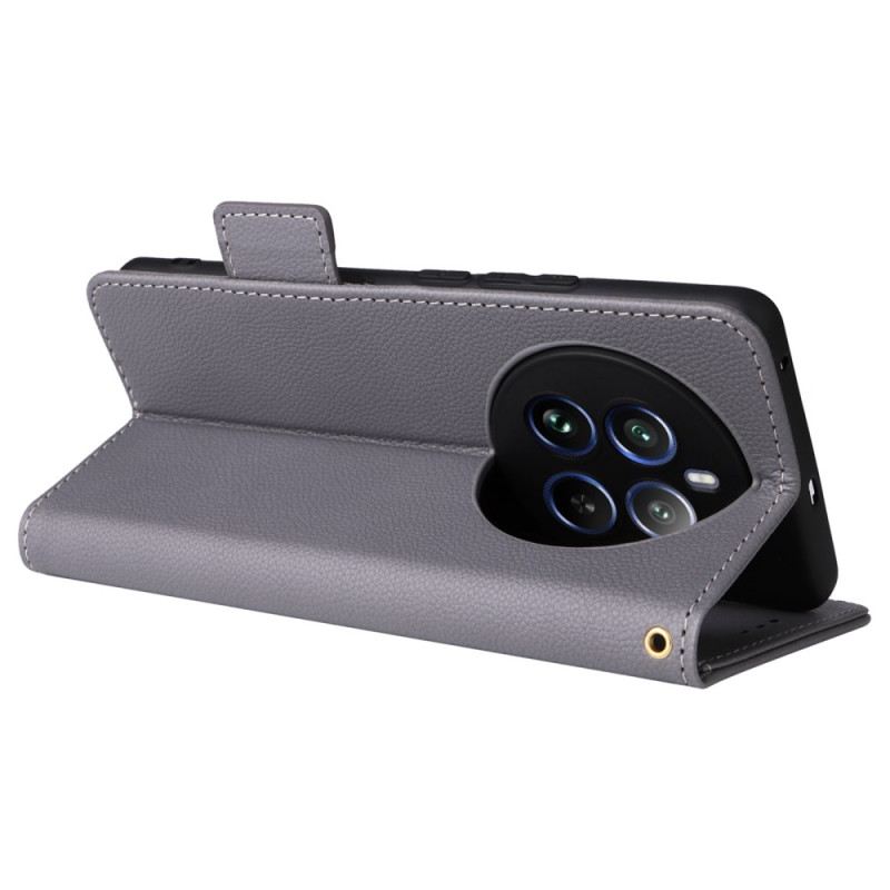 Bőrtok Realme 12 Pro / 12 Pro Plus Duplapántos Csat