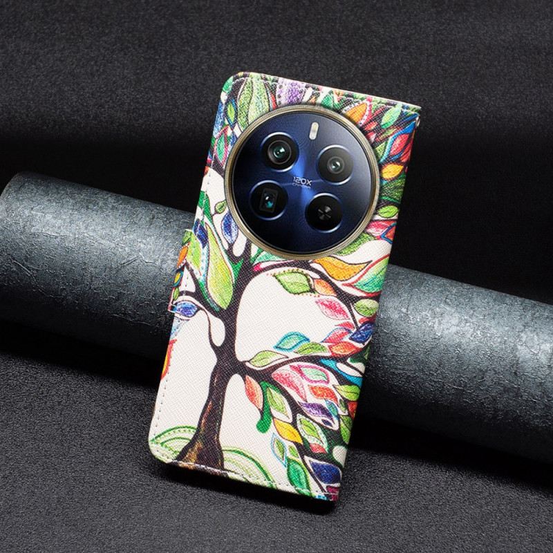 Bőrtok Realme 12 Pro / 12 Pro Plus Életfa