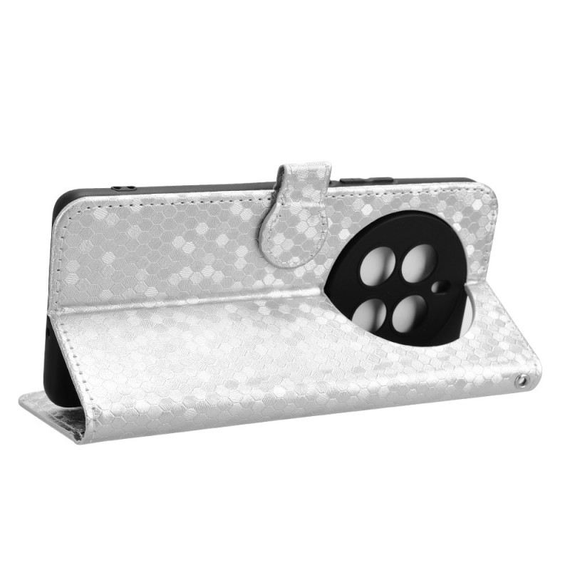 Bőrtok Realme 12 Pro / 12 Pro Plus Fényes Pontok Szíjjal