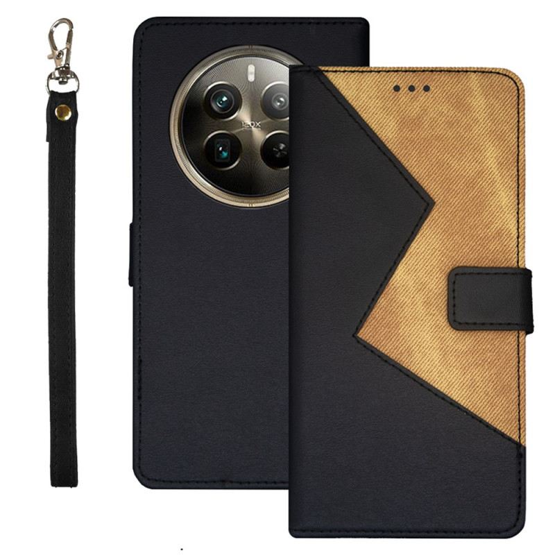 Bőrtok Realme 12 Pro / 12 Pro Plus Kéttónusú Idewei