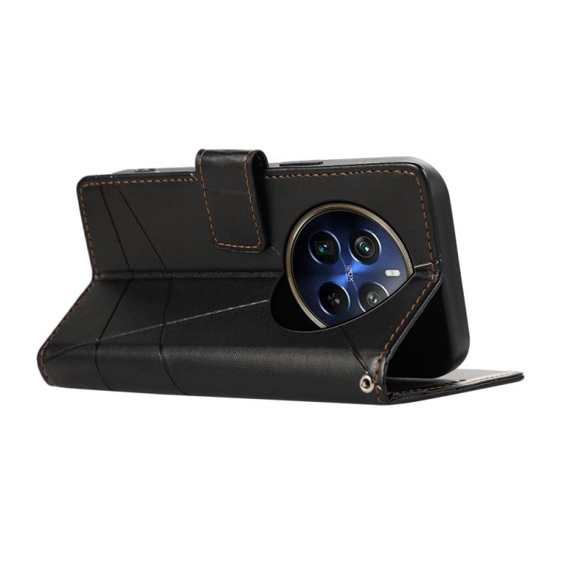 Bőrtok Realme 12 Pro / 12 Pro Plus Sorok Nyomtatása