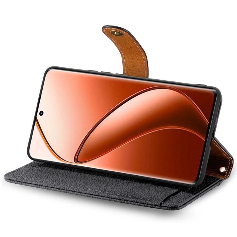 Bőrtok Realme 12 Pro / 12 Pro Plus Szívtől Pántig Rfid Blokkolás