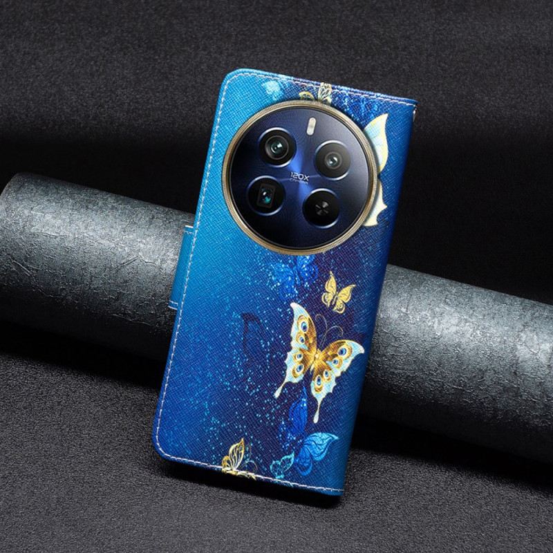 Fliptok Realme 12 Pro / 12 Pro Plus Aranypillangók