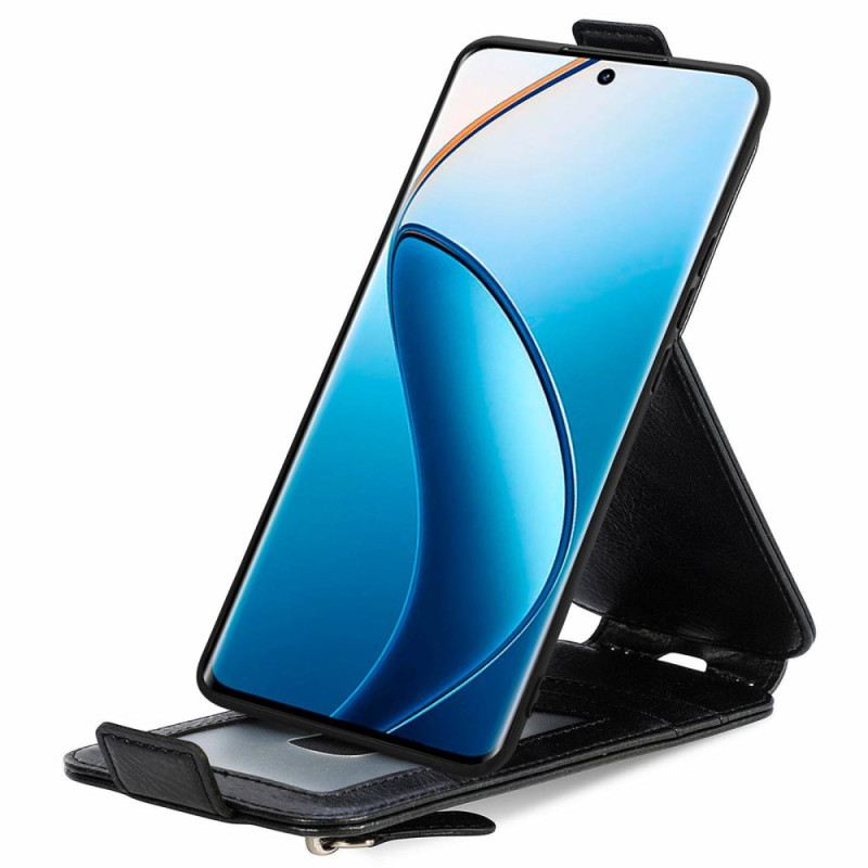Fliptok Realme 12 Pro / 12 Pro Plus Függőleges Füles Cipzáras Zseb