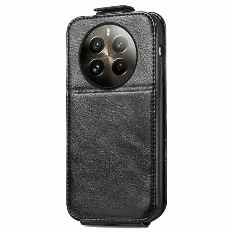 Fliptok Realme 12 Pro / 12 Pro Plus Függőleges Füles Cipzáras Zseb